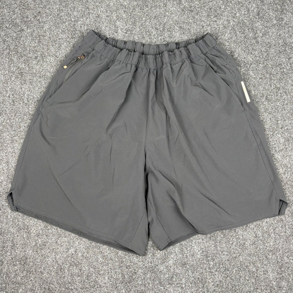REI Co-op Swiftland Running Shorts Mens Large Black Lined Athletic Gym 7 Inch